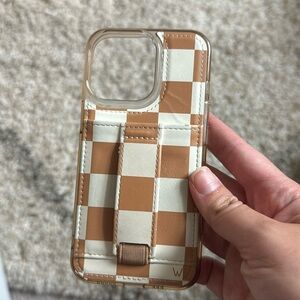 iPhone 13 Pro Walli Case | Chestnut Checks by Our Faux Farmhouse